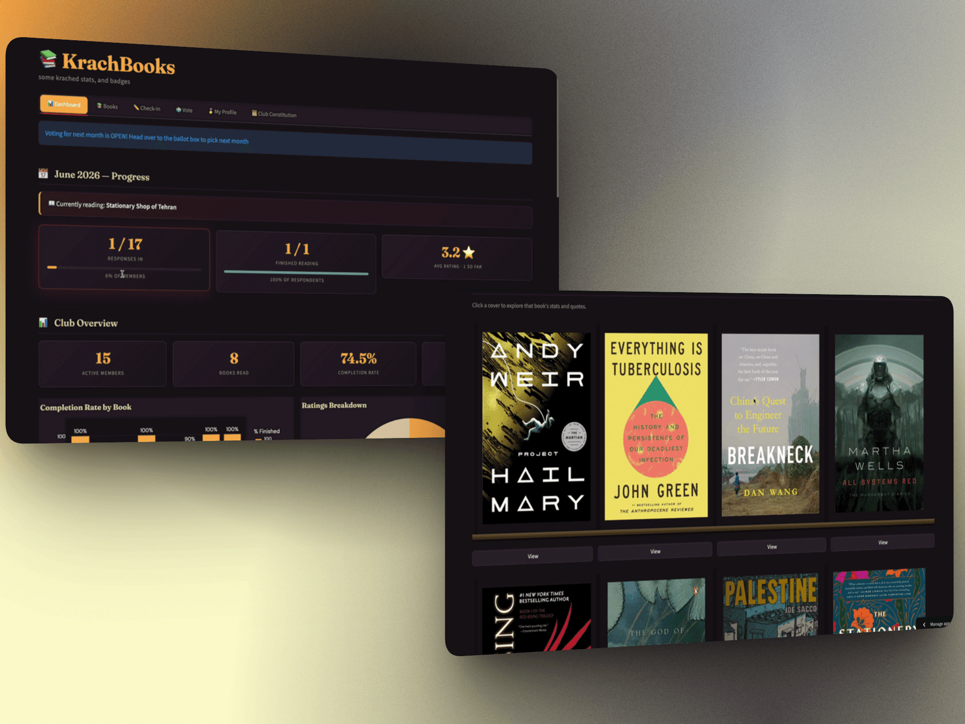 Book Club Dashboard